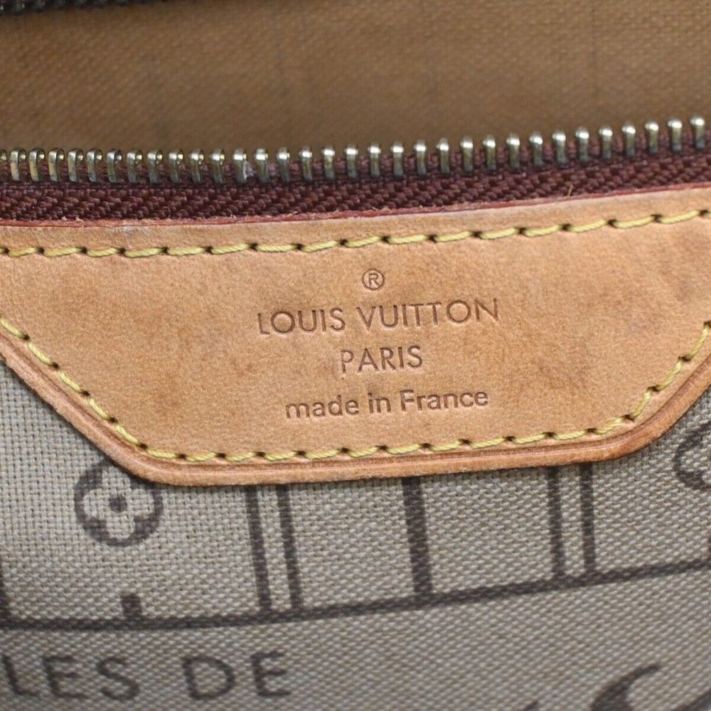 LOUIS VUITTON Neverfull MM Shoulder Tote Bag Monogram Leather - Picture 5 of 15